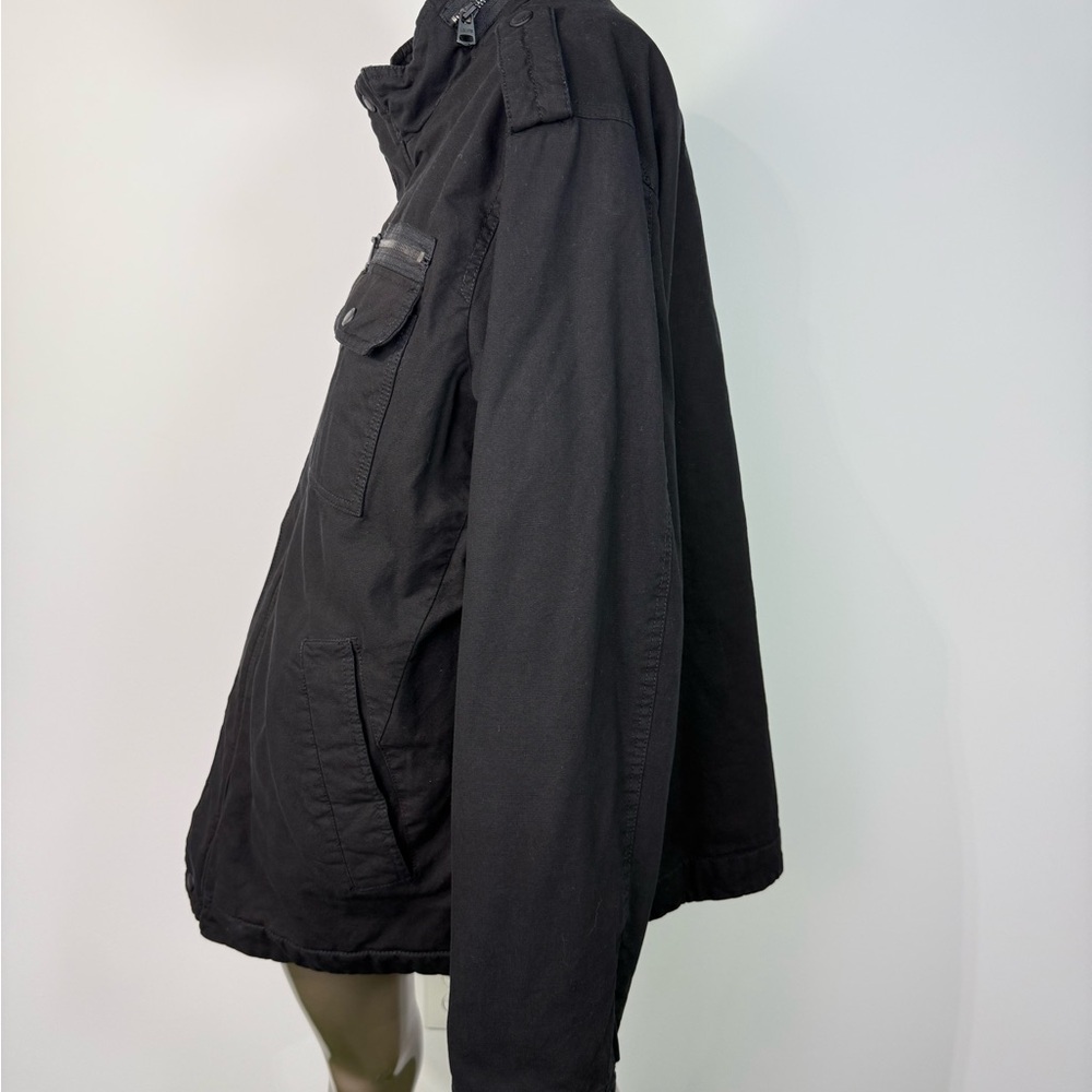 NWT Levi's Men's Two-Pocket Trucker Jacket Sherpa Lined Black Size LT - Picture 5 of 16